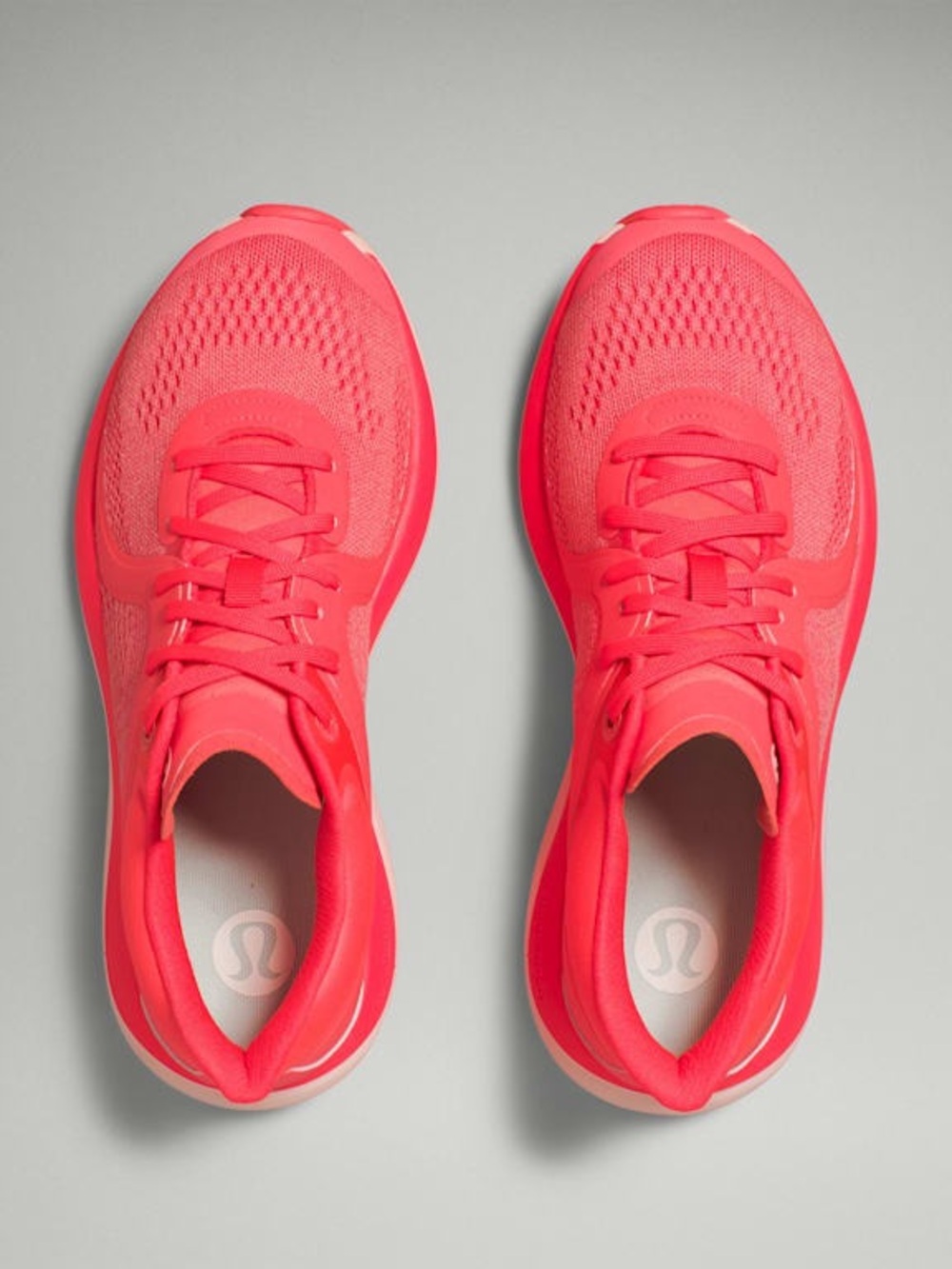 lululemon athletica Neon Pink Knit Running Shoes
